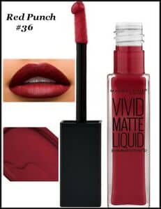 maybelline red punch vivid matte